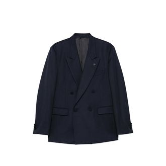 Lardini Double-breasted Peak-lapel Jacket