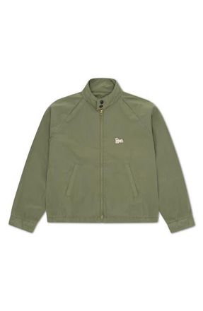 Fortela Carol Cotton Poplin Zip-Up Jacket in Green at Nordstrom, Size 50 Eu