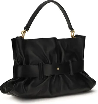 Balmain Womens Handbag Anthem Black Calf Leather Shoulder Bags