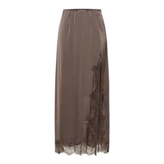Gestuz Rokken - Dames - Rokken - Bruin - Maat: 2XL