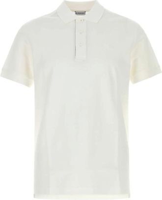 Burberry Tops, Heren, Wit, S, Katoen, EKD Poloshirt