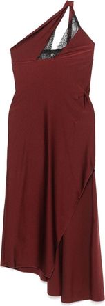 Coperni Abito lungo asimmetrico - Rosso