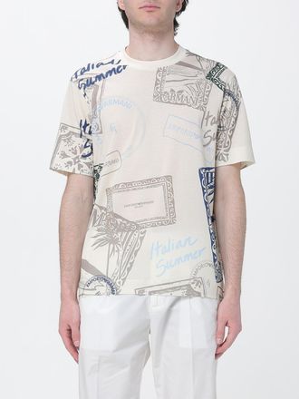 Emporio Armani T-shirt in misto cotone stampata Emporio Armani