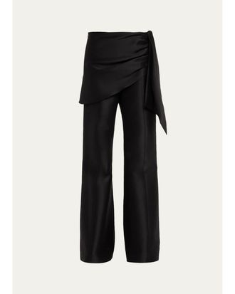 Zimmermann Clash Draped Flare Pants