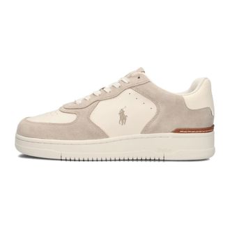 Polo Ralph Lauren Lage Top Masters Court Sneakers - Heren - Schoenen - Beige - Maat: 45 EU Wol