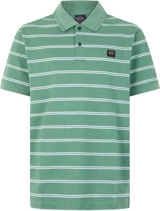 Paul & Shark Gestreepte Polo - Heren - Polos - Groen - 2XL - Katoen - Tops