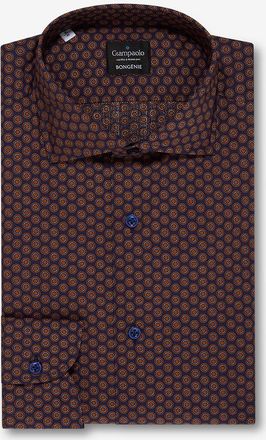 Giampaolo Popelinehemd mit Krawattentupfen