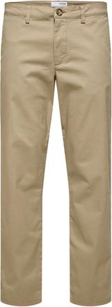 Selected Broek - Heren - Broeken - Beige - Maat: W29 Katoen