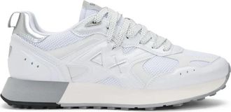 Sun 68 Jaki 2.0 Silver Mesh - Heren - Sneakers - Wit - 40 EU - Leer - Schoenen