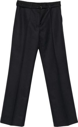 Dries Van Noten Wijde broek - Dames - Broeken - Blauw - Maat: 2XS Zijde