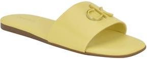 Calvin Klein Yancie 2 Slide Sandal in Yellow at Nordstrom Rack, Size 6.5