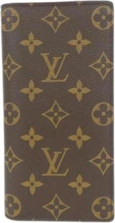 Louis Vuitton Pre-owned Wallets, male, Brown, Size: ONE SIZE Pre-owned Monogram Long Wallet