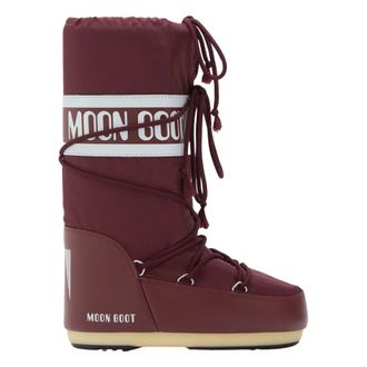 Moon Boot Schoenen, Dames, Rood, 39 EU, Nylon, MB Icon Nylon Boots