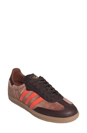 adidas Gender Inclusive Samba OG Sneaker in Brown/Dark Brown/Gum at Nordstrom, Size 9.5 Womens