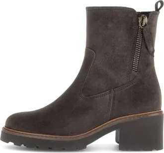 Gabor Platform Enkelboot - Dames - Laarzen met Hak - Bruin - 39 1/2 EU - Leer - Schoenen