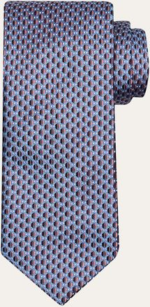 Brioni Mens Micro-Jacquard Silk Tie