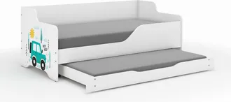 OEM Cama Infantil Lilu De 160x80 Cm Con Forma De Coche Y Funci&oacute;n Para Dormir
