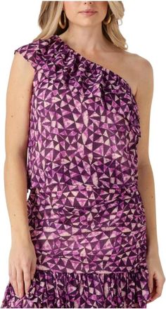 Suncoo Paarse Liago Top voor Vrouwen - Dames - Tops zonder mouwen - Paars - M - Tops