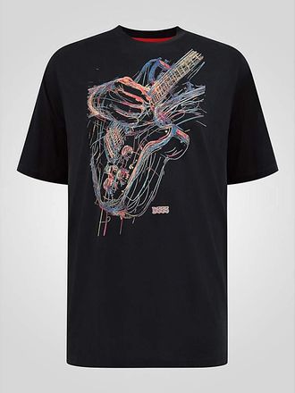 D555 Elliott Guitar Printed T-shirt