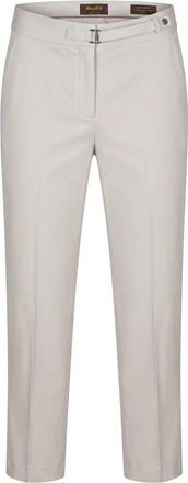 Moorer Lichte Cropped Broek - Dames - Vrijetijds broeken - Beige - 2XS - Katoen - Broeken