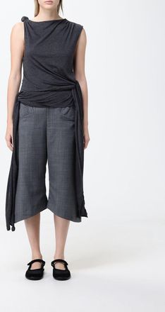 Ganni Top drappeggiato in cotone organico