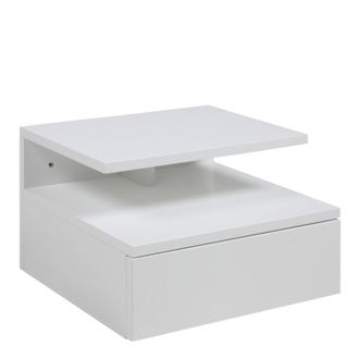 Furniture To Go Ashlan Bedside Table with 1 Drawer in White
