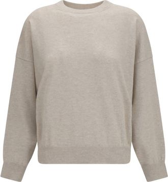 Brunello Cucinelli Beige Crew Neck Sweater