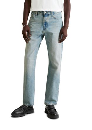 Marc O'Polo Denim Straight-Jeans MARC OPOLO DENIM Sverre, Herren, Gr. 29, L&auml;nge 30, light blau, Denim/Jeans, Obermaterial: 100% Baumwolle, Jeans Straight-Jeans, mit Fad