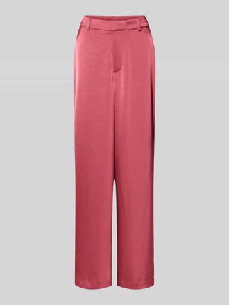 Neo Noir Neo Noir Satinhose mit angedeuteten Ges&auml;&szlig;leistentaschen Modell Emmett in Pink, Gr&ouml;&szlig;e 34