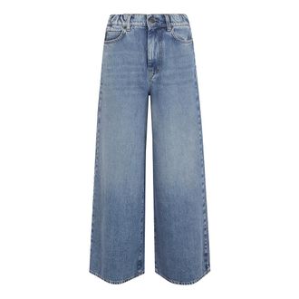 Max Mara Wide Jeans, female, Blue, Size: 2XS Abete Wide Jeans