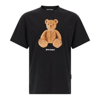 Palm Angels T-Shirts, male, Black, Size: 2XL Bear T-Shirt