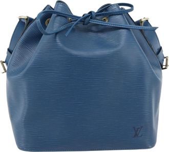 Louis Vuitton Noe Epi Leather Blue Leather Handbag (Pre-Owned)