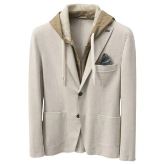 Bob Bob, Blazers, male, Beige, Size: XL Hooded Blazer