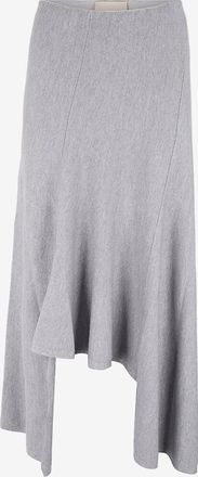 Khaite Asymmetrischer Feinstrick-Midirock Miranda