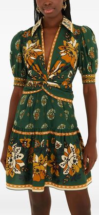 Farm Rio Abito corto Ayla a fiori - Verde