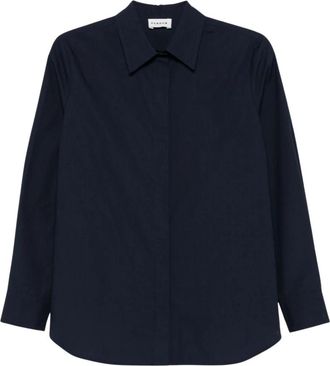 P.A.R.O.S.H. Canyox Overhemd met Lange Mouwen - Dames - Overhemden - Blauw - S - Katoen - Overhemden