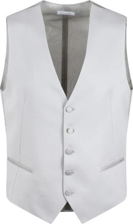 Tagliatore wool waistcoat - men - Wool - 46 - Grey