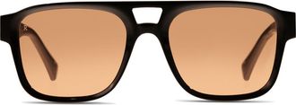 Raen Optics Rifka 54mm Square Sunglasses in Recycled Black/Spritz at Nordstrom
