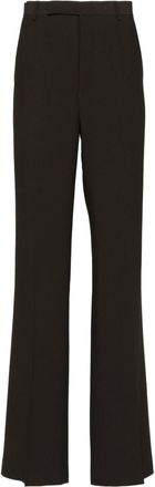 Rick Owens tailored straight-leg trousers - women - Cupro/FSC Viscose/FSC Acetate/Buffalo Horn - 42 - Grey
