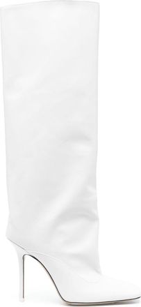 The Attico Sienna 110mm knee-high boots - women - Calf Leather/Calf Leather/Calf Leather - 38 - White