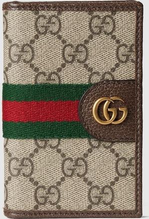 Gucci Ophidia Long Card Case, Beige, GG Canvas