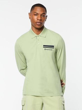 Sergio Tacchini Dario Long Sleeve Polo in Reseda at Nordstrom, Size Xxx-Large