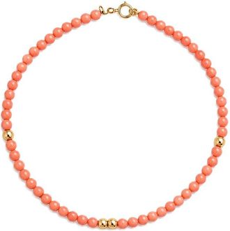 Jewelmak 14K Pink Coral Bracelet
