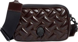 Kurt Geiger Zip Kensington Camera Crossbody Bag in Dark Brown at Nordstrom Rack