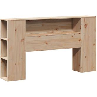 vidaXL Cabecero De Cama Con Almacenaje Madera Maciza De Pino 135 Cm Vidaxl