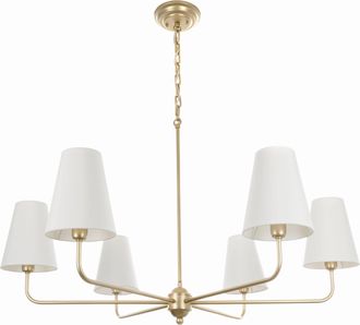OEM L&aacute;mpara De Ara&ntilde;a Classy Plus Gold Linen - Estrecha