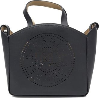 Karl Lagerfeld K/Circle Small Tote Perforated - Dames - Handtassen - Zwart - ONE Size - Leer - Tassen