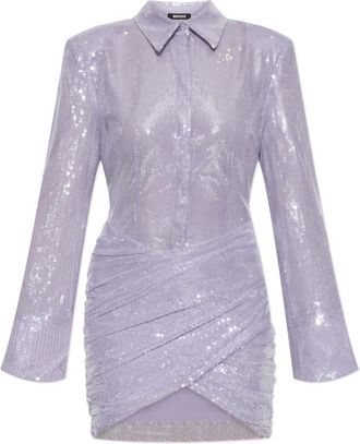 Rotate Rotate Birger Christensen - Sequin Jurk - Dames - Jurken - Paars - Maat: XS Leer