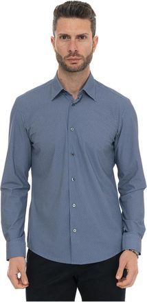 HUGO BOSS P-Liam Casual shirt - Heren - Casual Overhemden - Blauw - S - Denim - Overhemden
