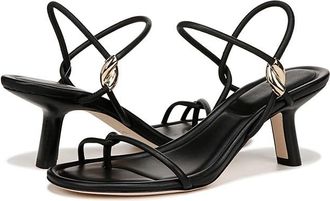 Vince Jolie Strappy Heeled Sandals Womens Sandals Black : 9.5 M, Leather